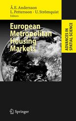 European Metropolitan Housing Markets 1st Edition åke E Andersson