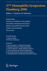 37th Hemophilia Symposium 1st Edition I Scharrer Auth Professor Dr Med Inge Scharrer