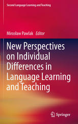 New Perspectives On Individual Differences In Language Learning And Teaching 1st Edition Anna Niegorodcew Auth