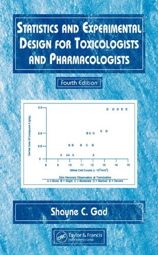 Statistics And Experimental Design For Toxicologists And Pharmacologists Fourth Edition 4th Edition Shayne C Gad