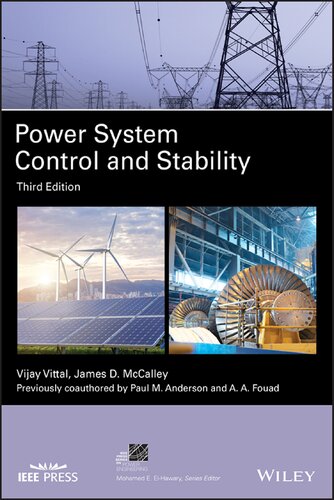 Power System Control And Stability Ieee Press Series On Power And Energy Systems 3rd Edition 3rd Edition Vittal