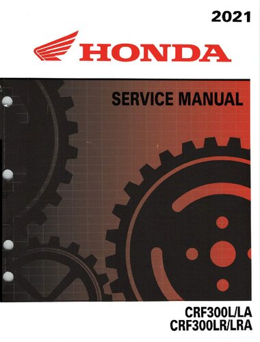 Honda Crf300llalrlra 2021 Service Manual Honda