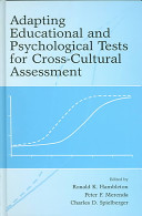 Adapting Educational And Psychological Tests For Crosscultural Assessment Ronald K Hambleton