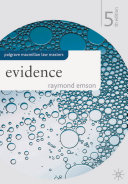 Evidence 5th Edition Raymond Emson