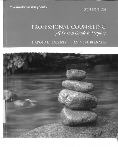 Professional Counseling Harold Hackney Janine M Bernard