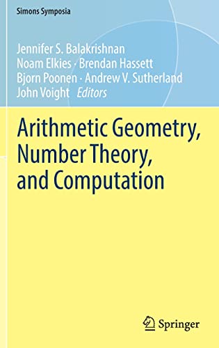 Arithmetic Geometry Number Theory And Computation 1st Edition Jennifer S Balakrishnan Editor