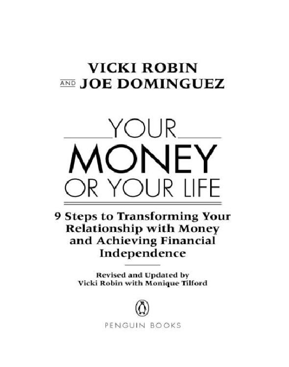Your Money Or Your Life Vicki Robin