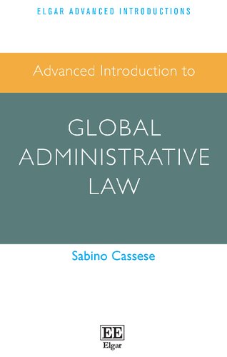 Advanced Introduction To Global Administration Law Sabino Cassese