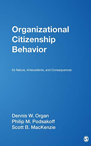 Organizational Citizenship Behavior Its Nature Antecedents And Consequences 1st Edition Dennis W Organ