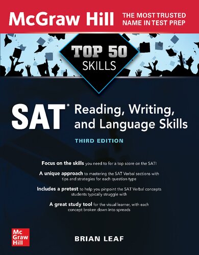 Top 50 Sat Reading Writingand Language Skills 3rd Edition Brian Leaf