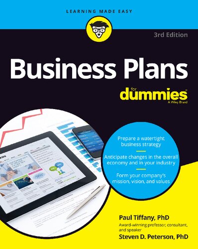 Business Plans For Dummies 3rd Edition 3rd Paul Tiffany Steven D Peterson