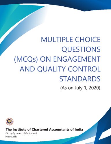 Standard On Auditing Mcq Icai