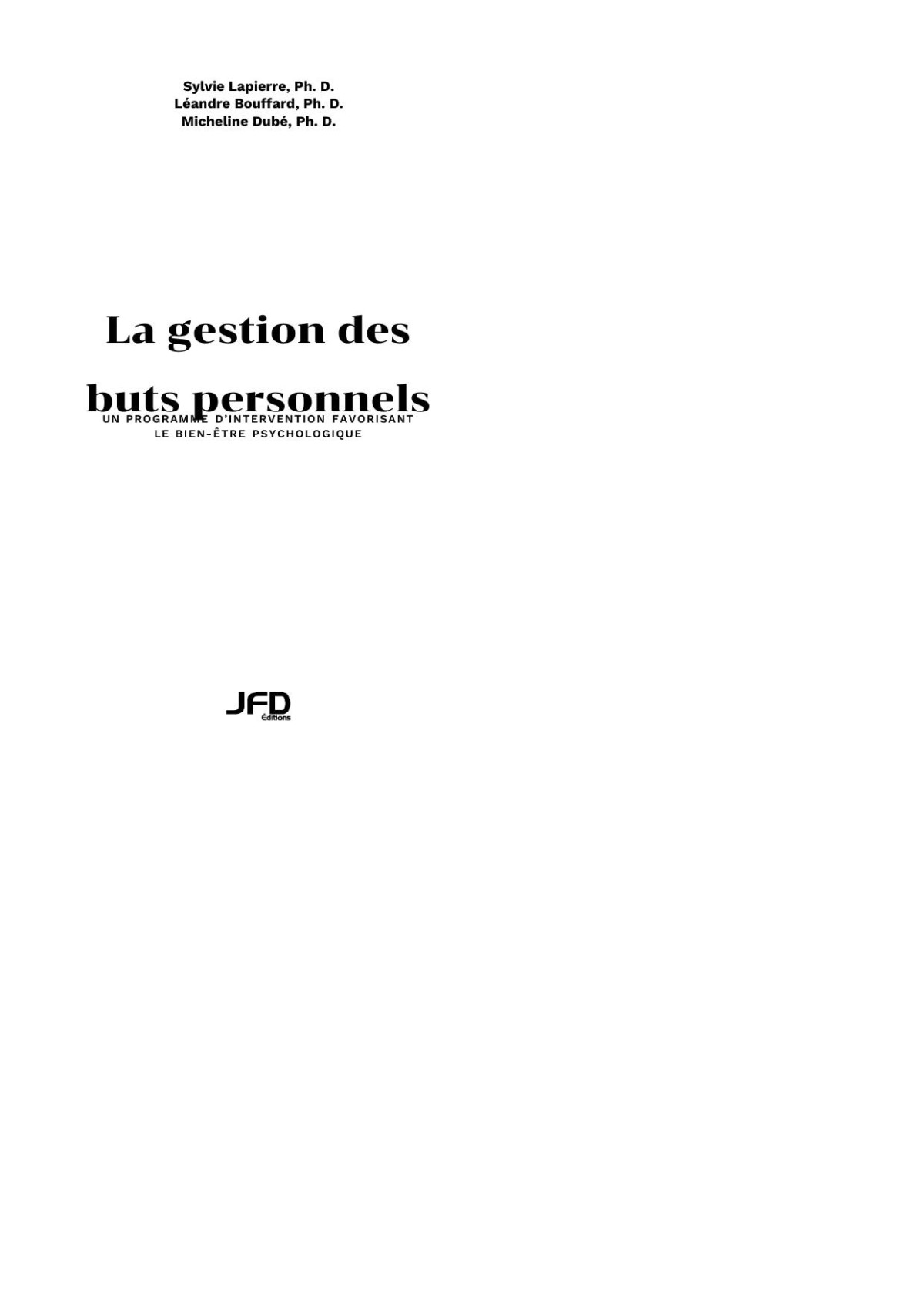 La Gestion Des Buts Personnels Unknown