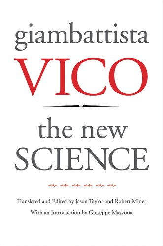 The New Science Giambattista Vico Jason Taylor Robert Miner