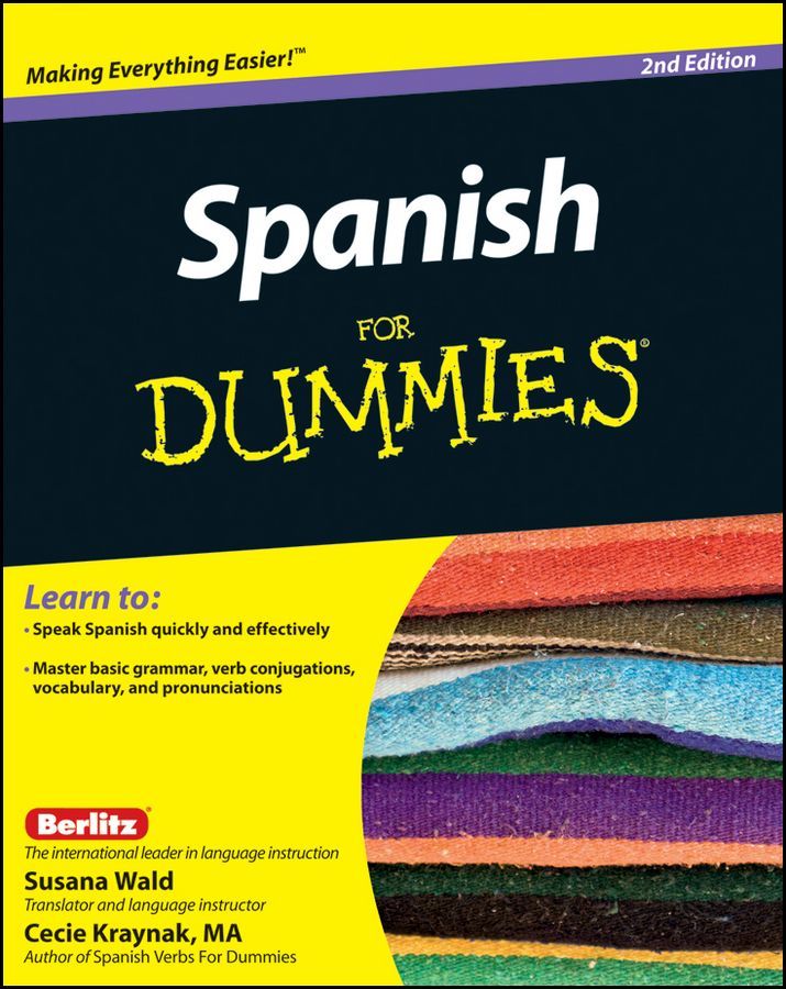 Spanish For Dummies Cecie Kraynak Susana Wald