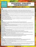 Business Finance Terminology Speedy Study Guide Speedy Publishing Llc