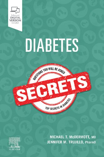 Diabetes Secrets 1st Edition Michael T Mcdermott Md Author Jennifer M Trujillo Pharmd Bcps Cde Bcadm Editor