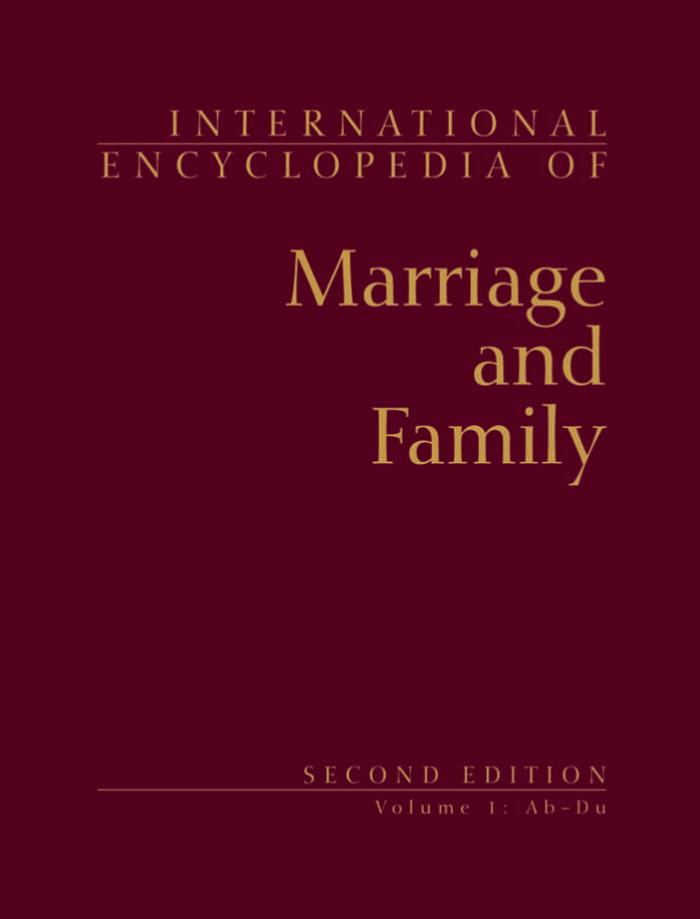 International Encyclopedia Of Marriage And Family 2nd Edition James J Ponzetti