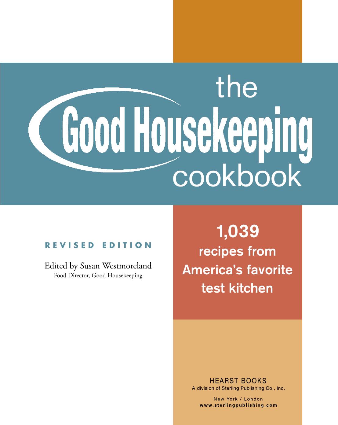 The Good Housekeeping Cookbook Good Housekeeping