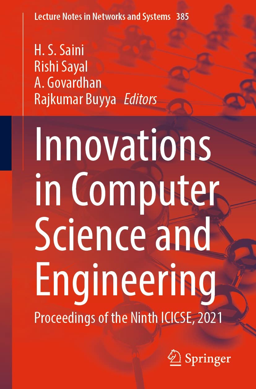 Innovations In Computer Science And Engineering Proceedings Of The Ninth Icicse 2021 1st Edition H S Saini