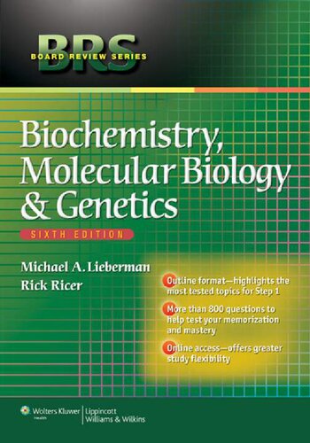 Brs Biochemistry Molecular Biology And Genetics Sixth Ed 6th Edition Rick Ricer