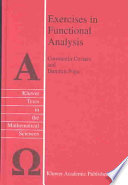 Exercises In Functional Analysis Constantin Costara Dumitru Popa