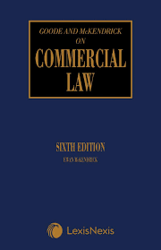 Goode On Commercial Law 6th Edition Roy Goode Ewan Mckendrick