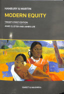 Hanbury Martin Modern Equity 21th Edition Jamie Glister James Lee