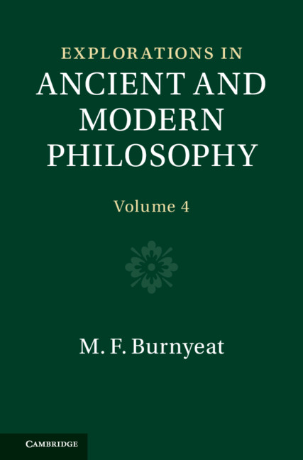 Explorations In Ancient And Modern Philosophy Volumn 4 Myles Burnyeat