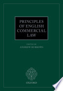 Principles Of English Commercial Law 1st Edition Andrew Burrows