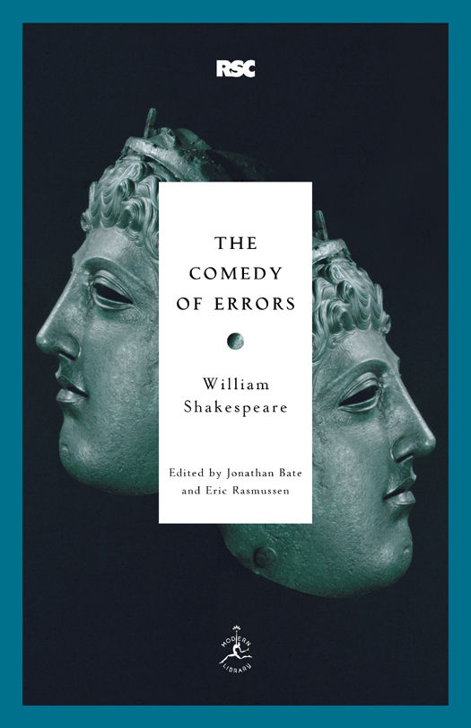 The Comedy Of Errors Modern Library Classics William Shakespeare