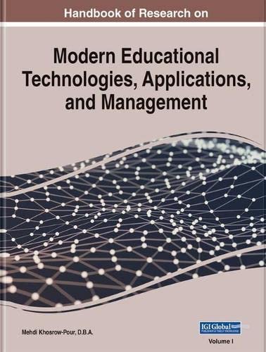 Handbook Of Research On Modern Educational Technologies Applications And Management 1st Edition Mehdi Khosrowpour Dba