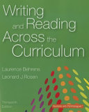 Writing And Reading Across The Curriculum Mla Update Edition Thirteenth Edition 13th Edition Laurence Behrens
