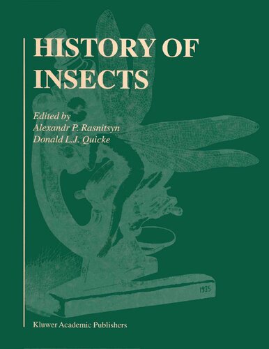 History Of Insects Ap Rasnitsyn Donald L Quicke