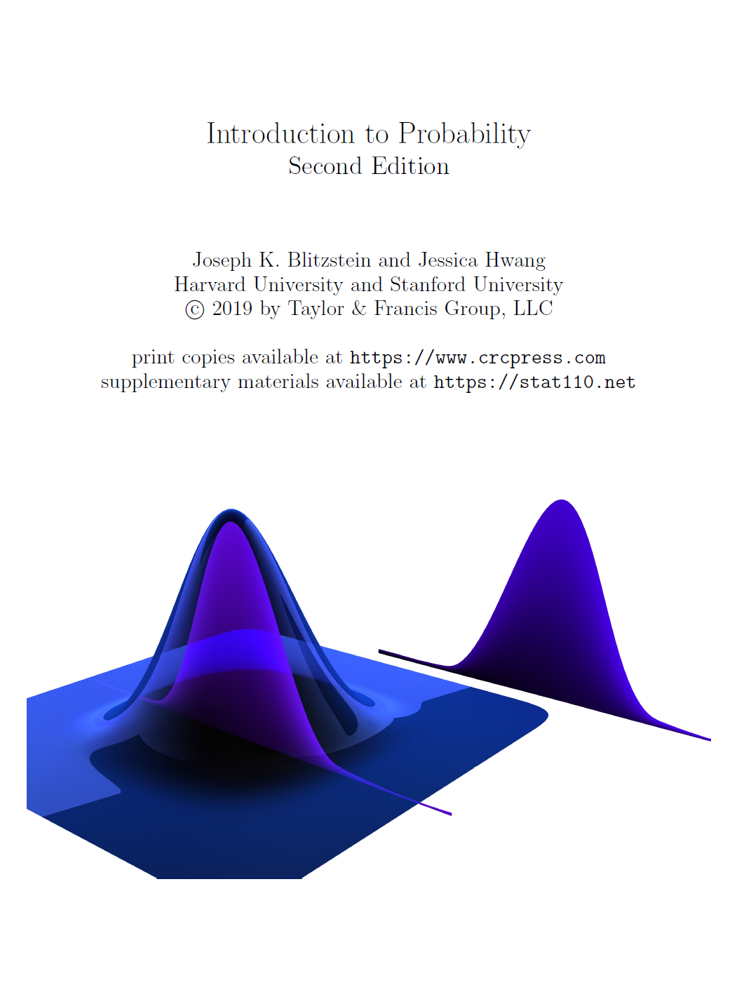 Introduction To Probability Second Edition 2nd Edition Joseph K Blitzstein