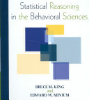 Statistical Reasoning In The Behavioral Sciences 5th Edition Bruce M King Edward W Minium