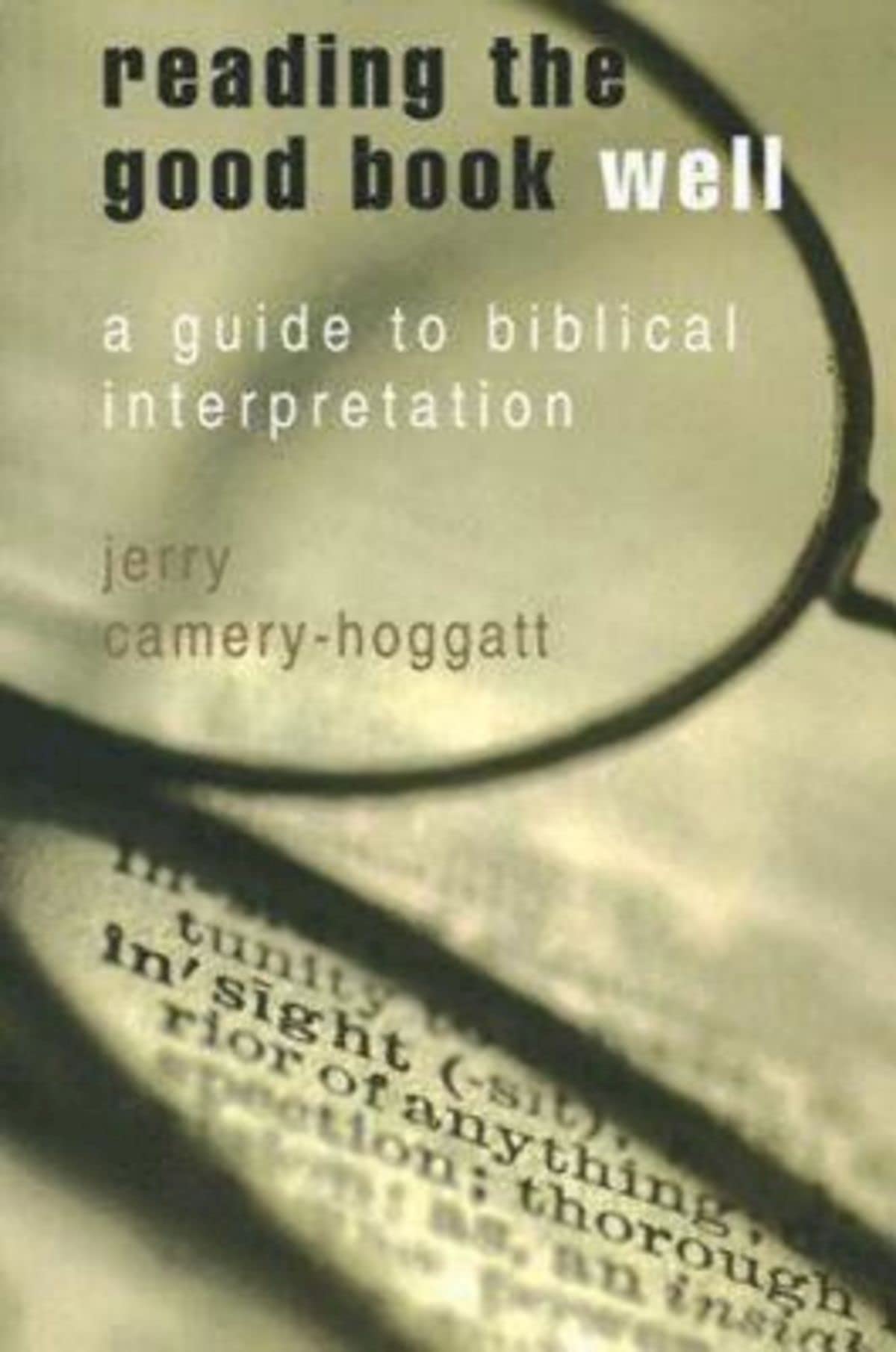 Reading The Good Book Well A Guide To Biblical Interpretation Jerry Cameryhoggatt