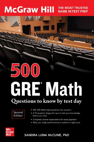 500 Gre Math Questions To Know By Test Day 2nd Edition 2nd Sandra Luna Mccune