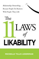 The 11 Laws Of Likability Michelle Tillis Lederman