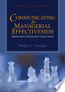 Communicating For Managerial Effectiveness 4th Phillip G Clampitt
