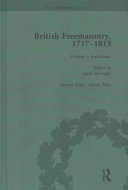 British Freemasonry 17171813 Rbert Pter Ccile Rvauger