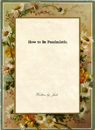How To Be Pessimistic Scan Jude Park