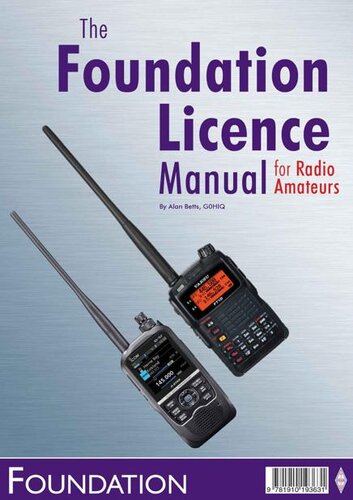 The Foundation Licence Manual For Radio Amateurs Alan Betts