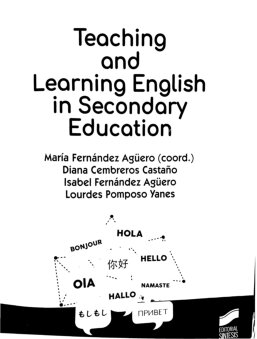 Teaching And Learning English In Secondary 1st Edition Mara Fernndez Aguero
