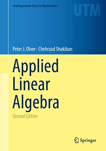 Instructors Solutions Manual For Applied Linear Algebra Second Edition 2nd Edition Peter J Olver