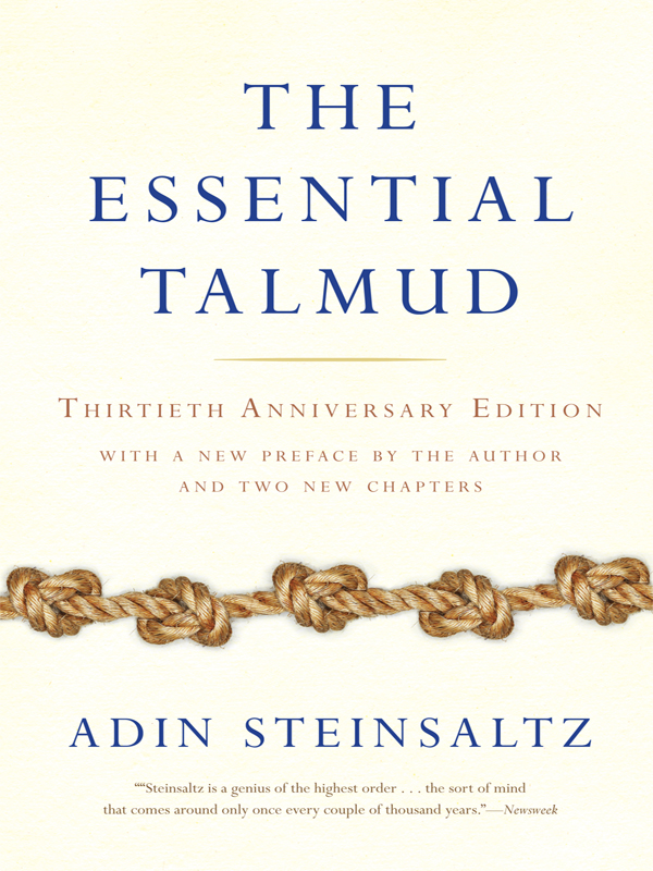 The Essential Talmud Adin Steinsaltz