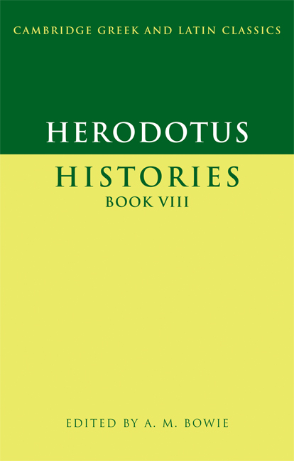 Herodotus Histories Book Viii Reprint 2014 Herodotus A M Bowie Editor