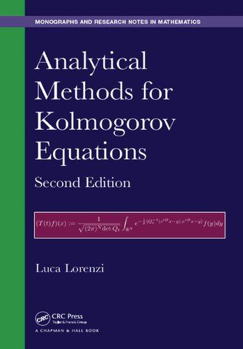 Analytical Methods For Kolmogorov Equations 2nd Edition Luca Lorenzi