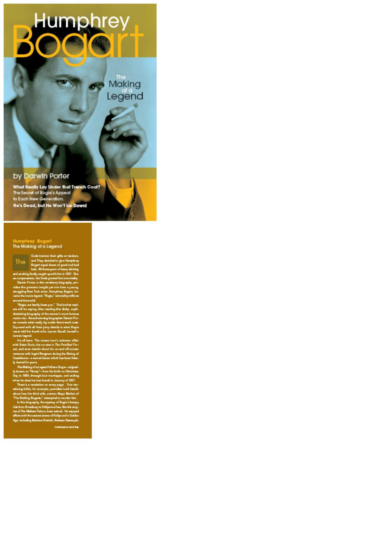 Humphrey Bogart The Making Of A Legend Darwin Porter