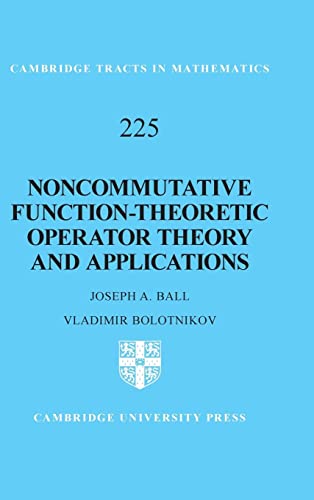 Noncommutative Functiontheoretic Operator Theory And Applications 1st Edition Joseph A Ball